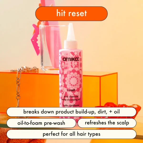 reset pink charcoal scalp cleansing oil - Image 3