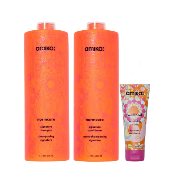 super-sized signature set normcore shampoo and conditioner + soulfood mask