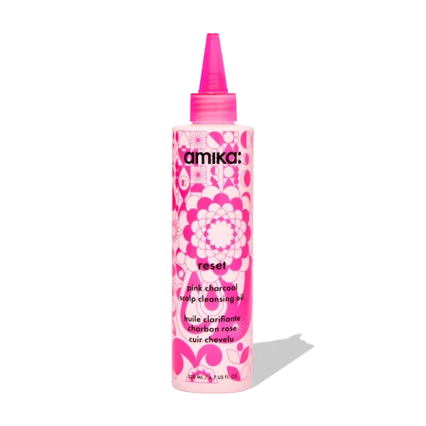 reset pink charcoal scalp cleansing oil